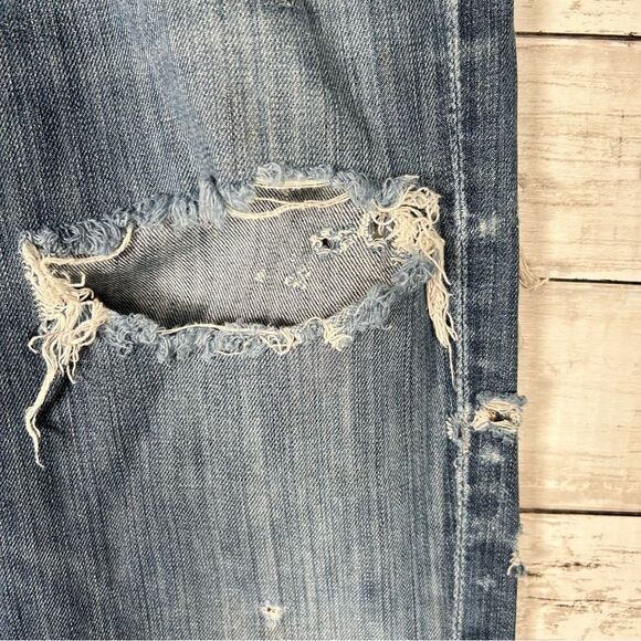 Citizen Of Humanity Destroyed Distressed Dita Petite Lowrise Bootcut Leg 26 Jean - Picture 7 of 11